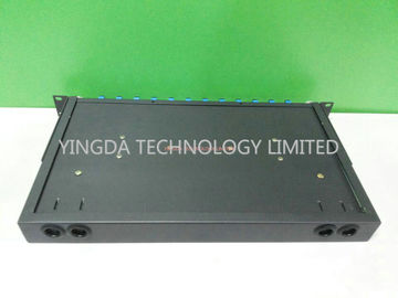 IP58 1U 19” Sliding Out wall mount Fiber Optic Patch Panel Indoor / Cable Tray