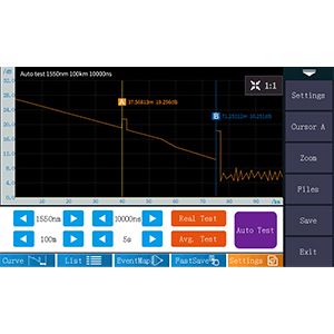 ফাইবার টুল কিটস ওটিডিআর ফাইবার অপটিক টেস্টার 1310/1550nm 26/24dB টেস্ট রেঞ্জ 500m-100Km 4