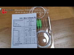 1x9 স্টিল টিউব NAP ফাইবার অপটিক্যাল স্প্লিটার G657A1 FTTR পিএলসি স্প্লিটার এসসি এপিসি সংযোগকারী
