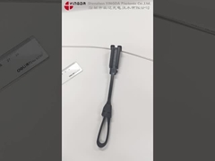 FTTH প্লাস্টিকের ড্রপ ওয়্যার ক্ল্যাম্প কালো তারের ইনস্টলেশন কিট 2 * 3 মিমি 2 * 5 মিমি তারের জন্য