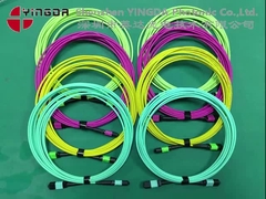 400G MPO কেবল MPO থেকে MPO প্যাচ কর্ড ফিমেল OM3 16 ফাইবার টাইপ B 5M