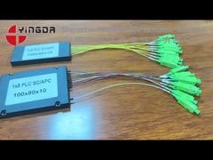 ফাইবার অপটিক পিএলসি স্প্লিটার এবিএস মডুলার, এসসি এপিএসি ০.৯মিমি কেবল সহ