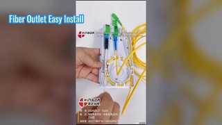 FTTH টার্মিনাল বক্স কোর SC LC ওয়াল আউটলেট
