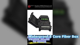 টেকসই 8 কোর FTTH স্প্লিটার বক্স IP65 রেটেড সলিউশন