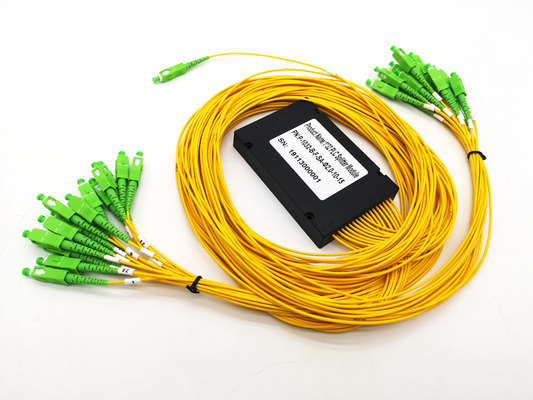 কেনা কাস্টম PON 1x32 SC ফাইবার অপটিক PLC স্প্লিটার লস FTTH এবং CATV স্প্লিটার অনলাইনে উৎপাদন