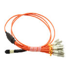 LC Simplex MTP MPO Cable OS19 / 125UM 12 Fibers Bundle Cable Vacuum packing