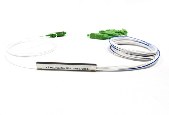 কেনা G657A1 ফাইবার অপটিক PLC স্প্লিটার 1m SC APC সংযোগকারী 0.9mm কেবল ব্যাস অনলাইনে উৎপাদন