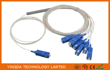 কেনা GPON 1 এক্স 8 ফাইবার অপটিক পিএলসি স্ফীতকারী ব্লকহীন স্প্লিটকারী মডিউল 0.9 মিমি কেবল SMF-28e G657 সঙ্গে অনলাইনে উৎপাদন