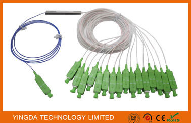 কেনা GPON FTTH ফাইবার অপটিক প্যাসিভ মিনি অপটিক্যাল স্প্লিটার 1*16 900um একক মোড SC APC সংযোগকারী অনলাইনে উৎপাদন