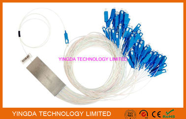 কেনা SC/APC ব্লকলেস FTTH ফাইবার স্প্লিটার 1x16 PLC স্প্লিটার একক মোড 900um LSZH অনলাইনে উৎপাদন