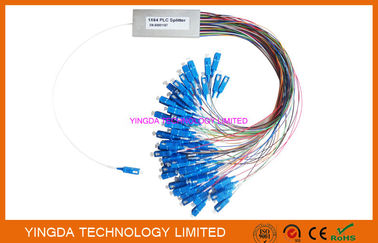 কেনা FTTH 1x64 PLC স্প্লিটার SC/APC Simiplex সংযোগকারী স্টিল টিউব LSZH G657A অনলাইনে উৎপাদন