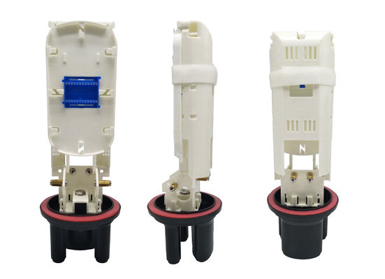 কেনা MINI ফাইবার অপটিক স্প্লাইস ক্লোজার ABS 24cores with Lock Panel in IP68 for FTTH FTTX অনলাইনে উৎপাদন