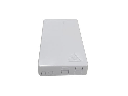 কেনা FTTH ফাইবার অপটিক টার্মিনেশন বক্স ABS হোয়াইট 4ফাইবারস ফর ফ্ল্যাট ড্রপ ক্যাবল ইনডোর অনলাইনে উৎপাদন