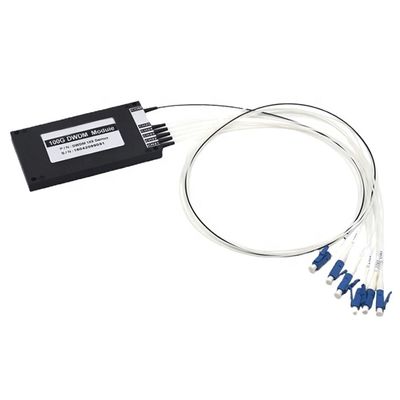 কেনা 100GHz 1×5 DWDM Mux/Demux AWG 40 চ্যানেল C-ব্যান্ড সহ LC/UPC সিঙ্গেল ফাইবার প্লাস্টিক ABS বক্স মডিউল অনলাইনে উৎপাদন