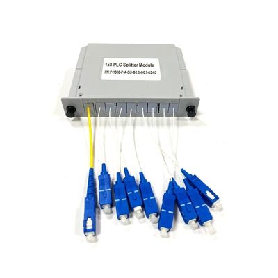 কেনা New Fiber Optic PLC Splitter Plug-in type 1x8 LGX box card insert with SC/UPC Connector module in Telecommunication systems অনলাইনে উৎপাদন