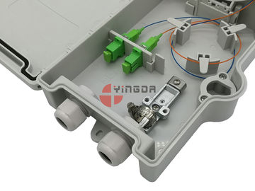 কেনা FTTH 4 Cores বহিরঙ্গন ফাইবার টার্মিনেশন বক্স, ফাইবার অপটিক সংযোগ বক্স এসসি অ্যাডাপ্টার অনলাইনে উৎপাদন
