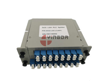 কেনা 1x32 2x32 Lgx Plc Splitter ফাইবার অপটিক কেবল এলসি এসসি Couplers সঙ্গে একক মোড অনলাইনে উৎপাদন