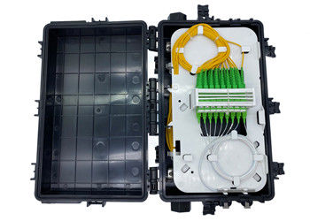 কেনা FTTH এরিয়াল ফাইবার অপটিক জংশন স্প্লাইস বক্স 72 144 মিনি স্প্লিটার সহ 1x16 1x8 SC কাপলার অনলাইনে উৎপাদন