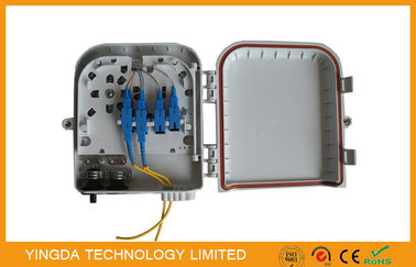কেনা 8 পোর্ট আউটডোর Braodband CATV / ল্যান ফাইবার অপটিক বিভক্ত বক্স মেরু মাউন্ট করা অনলাইনে উৎপাদন