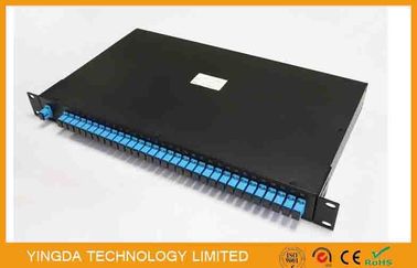 কেনা রাক মাউন্ট 19 "1 * 32 ফাইবার অপটিক পিএলসি splitter, প্ল্যানার হালকা হাল্কা সার্কিট splitter অনলাইনে উৎপাদন