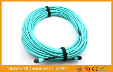 কেনা 12 ফাইবার OM3 10Gig এমটিপি এমপিও ক্যাবল, ট্রাঙ্ক ক্যাবল MPO - এমপিও 12 FO OM3 15 Mts অনলাইনে উৎপাদন