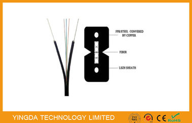 কেনা ইনডোর বো - টাইপ 4 কোর ফাইবার অপটিক্যাল FTTH ড্রপ কেবল চিত্র - 8 GJXFH 2km / ড্রাম অনলাইনে উৎপাদন