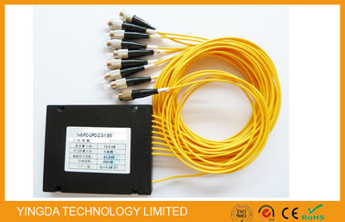 কেনা 1X8 ফাইবার অপটিক পিএলসি Splitter মডিউল Fttx নেটওয়ার্ক / অপটিক্যাল সিগন্যাল বিতরণ জন্য Abs প্লাস্টিকের অনলাইনে উৎপাদন