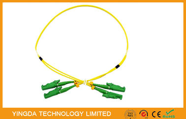 কেনা CATV এবং সিসিটিভি FTTH 100% পরীক্ষার APC অপটিক্যাল ফাইবার জাম্পার, E2000 প্যাচ কর্ড অনলাইনে উৎপাদন