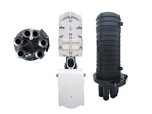 কেনা আউটডোর IP68 96 144 কোর ফাইবার অপটিক স্প্লাইস ক্লোজার ডোম মেকানিক্যাল পিপি আনকাট পোর্ট এনক্লোজার অনলাইনে উৎপাদন