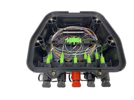 মেরু মাউন্ট এয়ার ভারসাম্যহীন NAP 8 আউট SC/APC CTO 1X8 1X2 স্প্লিটার ফাইবার অপটিক বক্স মিনি SC