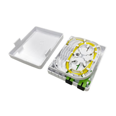 FTTH PON প্লাস্টিক অপটিক্যাল Rosette Caja টার্মিনাল 2SC পোর্ট ফাইবার অপটিক টার্মিনেশন বক্স দেয়াল মাউন্ট ইনস্টলেশন জন্য