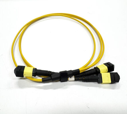 MPO Trunk Cable 16 Fiber Elite Type  MPO 16F to 2x 8F Single Mode OS2 Female Type B LSZH Max IL 0.35dB Customized Length