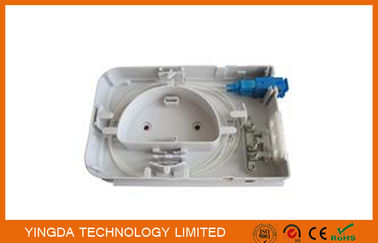 FTTH ওয়াল মাউন্ট বক্স 2 পোর্ট ফাইবার অপটিক টার্মিনেশন বক্স এসসি এলসি ডুপ্লেক্স ফাইবার বক্স